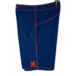 HURLEY 10" Surf Board Shorts Swim Trunks in Blue Men's 34